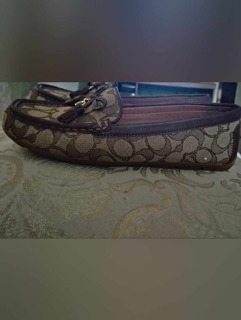 COACH 8.5 B LOGO DRIVING LOAFER STYLE SHOES - Picture 4 of 11